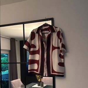 Stylish brown and cream Men's Shirt